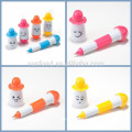 2015 novelty products for import plastic flexible cute smile face ballpoint pen